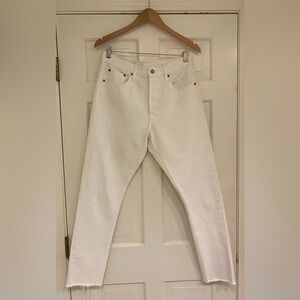 Women Levi’s Premium 501 Skinny Adult Jeans Fray Hem